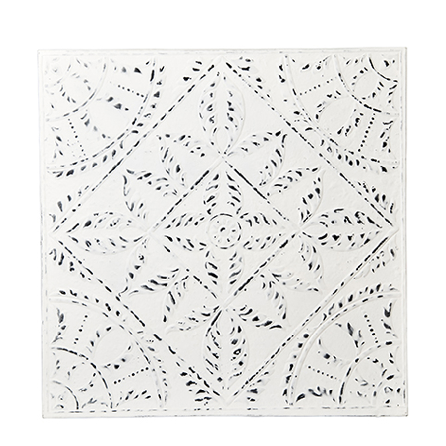 [AFF08202603] Décoration Murale Malcom M Blanc