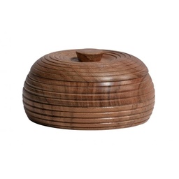 [DEE800285N] VESSEL - Pot en bois naturel 7xØ20cm